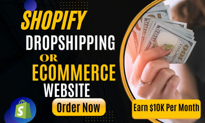 create shopify dropshipping store, shopify website design, shopify store design