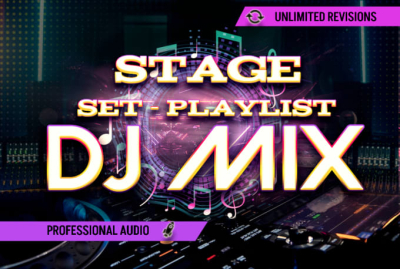 dj mix your special dj set pro stage playlist mixing